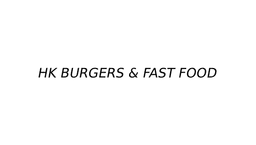 HK Burgers & fast food logo